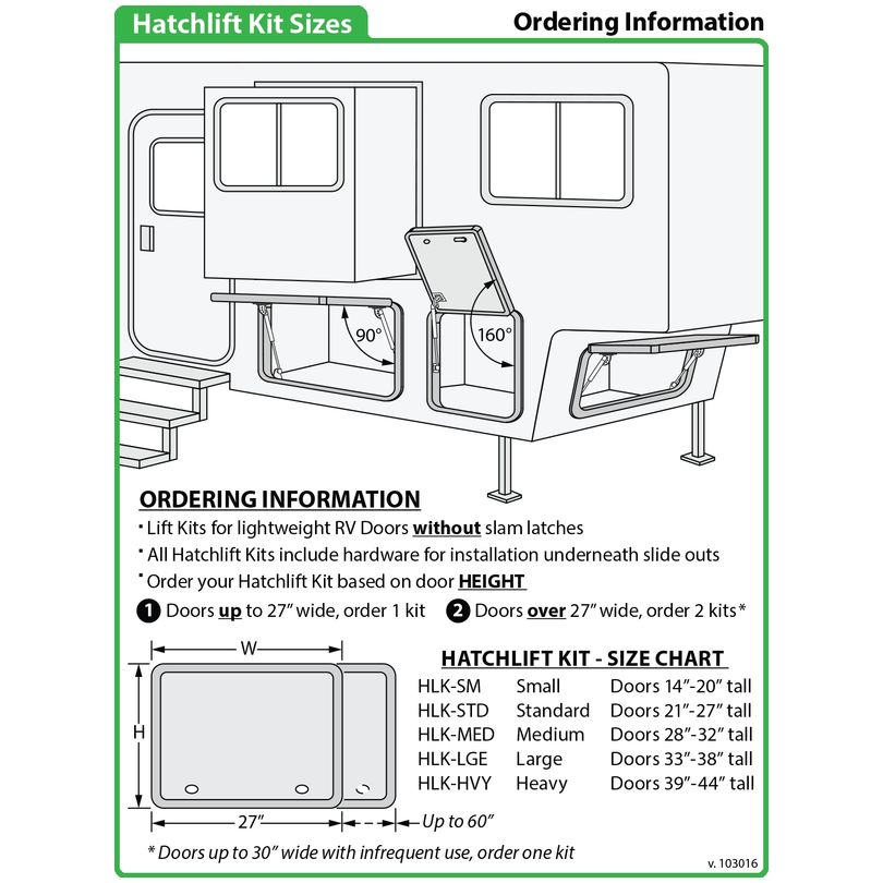 HATCHLIFT KIT - HEAVY